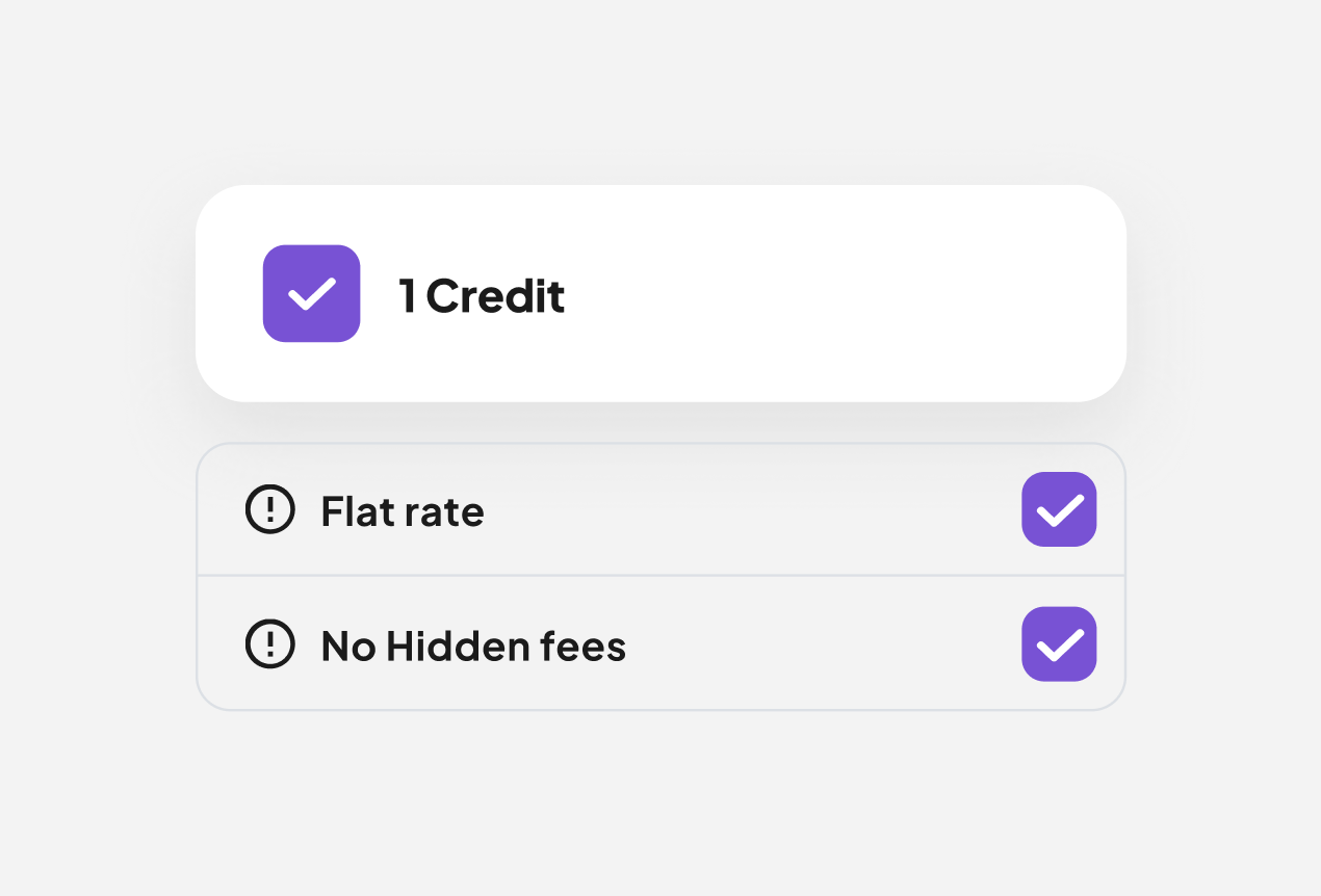 Predictable, scalable pricing